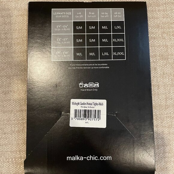 Malka Chic Midnight Garden Tights - Picture 4 of 4